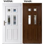 Soft Vchodové dveře Becca Zlatý dub/bílá 100x210 cm pravé – Hledejceny.cz