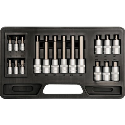 Sada hlavic 1/2" 1/4" bitů Imbus 18 kusů YT-7752 YATO – Zboží Dáma