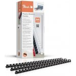 Peach PB412-02 'Vázací hřbet černý 'A4 12mm 100 ks – Zboží Živě