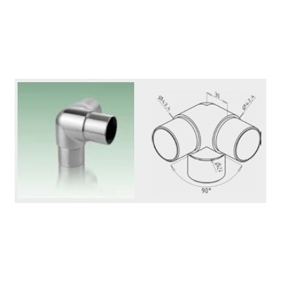 JAP Nerezová Spojka madla rohová, AISI 304 – Sleviste.cz