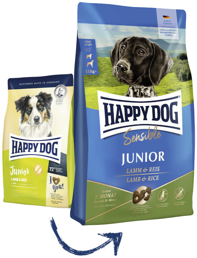 Happy Dog Sensible Junior Lamb & Rice 4 kg