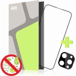 Tempered Glass Protector pro iPhone 15 Pro Max, antibakteriální + sklo na kameru TGA-IP15PMX-BL – Zboží Živě