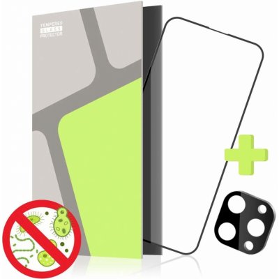 Tempered Glass Protector pro iPhone 15 Pro Max, antibakteriální + sklo na kameru TGA-IP15PMX-BL – Zboží Živě