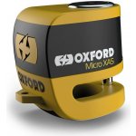 OXFORD zámek brzdového kotouče s alarmem ALPHA XA5 barva žlutá fluorescenční (PIN 5.5mm) | Zboží Auto