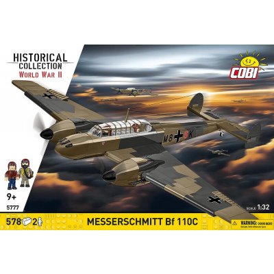 COBI 5777 - World War II Německý těžký stíhací-bombardovací letoun MESSERSCHMITT BF 110C 1:32 – Zboží Dáma