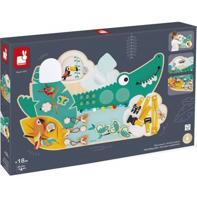 Janod Tropik doska s aktivitami Krokodíl – Hledejceny.cz