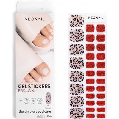 NeoNail Easy On Gel Stickers nálepky na nehty odstín P01 32 ks – Zboží Mobilmania