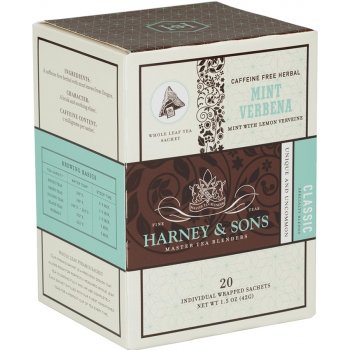 Harney & Sons Mint Verbena 20 x hedvábný pyramidový sáček