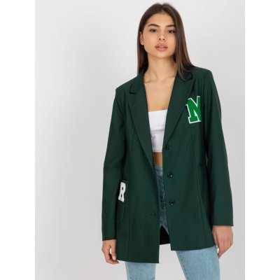 Sako s nášivkami LK-MA-509286-2.45P-dark green