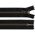 Kovový zip YKK No 5 délka 18 cm staromosazný (jeansový), střední, 580 černá staromosaz – Hledejceny.cz