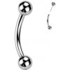 Piercing Šperky4U PUSH IN piercing k do obočí titan TIT1375-1208