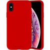 Pouzdro a kryt na mobilní telefon Apple Pouzdro Mercury Silicone iPhone XS / X Red