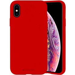 Pouzdro Mercury Silicone iPhone XS / X Red