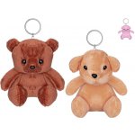 Přívěsek na klíče Medvídek plyšový 10 cm mix barev – Sleviste.cz