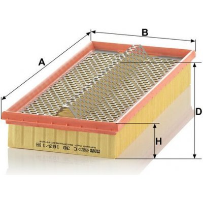 MANN-FILTER Vzduchový filtr MANN C38163/1 (MF C38163/1) – Hledejceny.cz