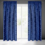 EUROFIRANY ZATEMŇOVACÍ ZÁVĚS NA PÁSCE ADRIA 140X270 CM TMAVĚMODRÁ – Sleviste.cz