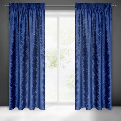 EUROFIRANY ZATEMŇOVACÍ ZÁVĚS NA PÁSCE ADRIA 140X270 CM TMAVĚMODRÁ – Sleviste.cz