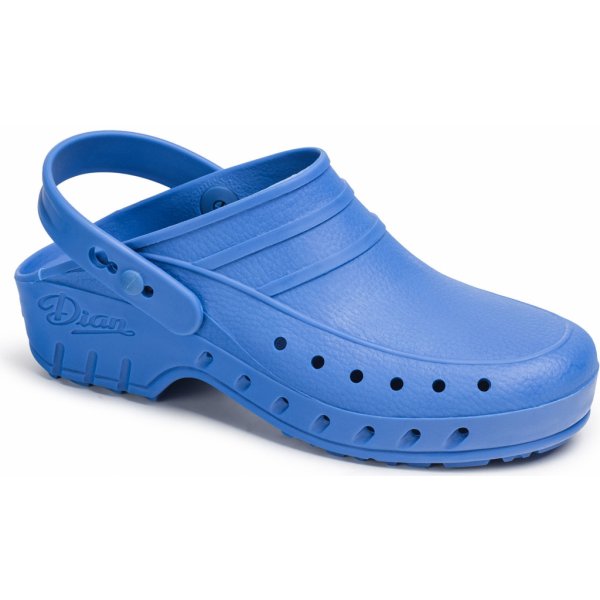 Pánské žabky a pantofle DIAN antistatická zdravotnická obuv uni protiskluzová certifikovaná modrá