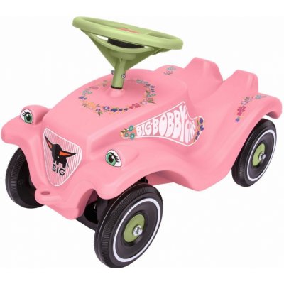 Big Auto BOBBY CAR CLASSIC růžové s květinkami – Zboží Mobilmania