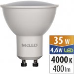MCLED žárovka LED 5W-50 GU10 400lm 4000K 100° ML-312.149.87.0 – Hledejceny.cz