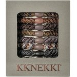 KKNEKKI Dárková sada gumiček KKnekki Earth Edition – set 8 ks, šedá barva, hnědá barva, textil – Zboží Mobilmania