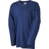 Dětské tričko James Nicholson dětské triko junior s dlouhým rukávem Medium modrá námořní
