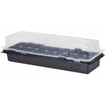 NOHEL GARDEN Minipařeniště MEDIUM 18 otvorů černé 47x16x12cm – Sleviste.cz
