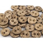 Knoflík kokosový 24" (15 mm) Květina 110844 – Zboží Dáma