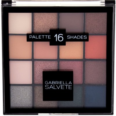 Gabriella Salvete Eyeshadow 16 Shades Palette paletka očních stínů 01 Gold 20,8 g – Zboží Dáma