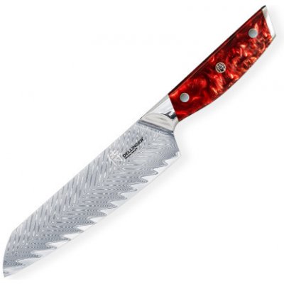 Dellinger nůž Santoku Red Resin Future 170 mm