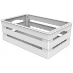 Bama Plastová dekorativní bedýnka TINA 3 - barva bílá – Zboží Dáma