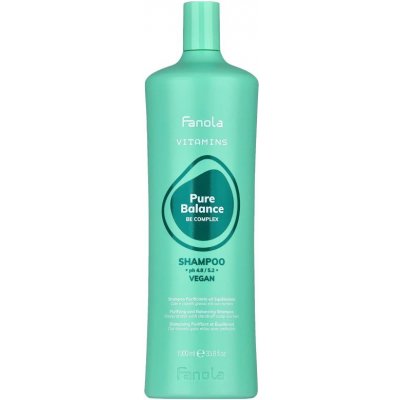 Fanola Vitamins Pure Balance shampoo čisticí šampon proti mastným lupům 1000 ml
