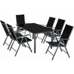 tectake 402166 zahradní hliníkový nábytek 6+1 - antracit – Zboží Dáma