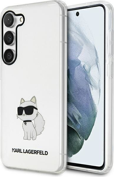 Pouzdro Karl Lagerfeld Samsung Galaxy S23 5G Ikonik Choupette čiré