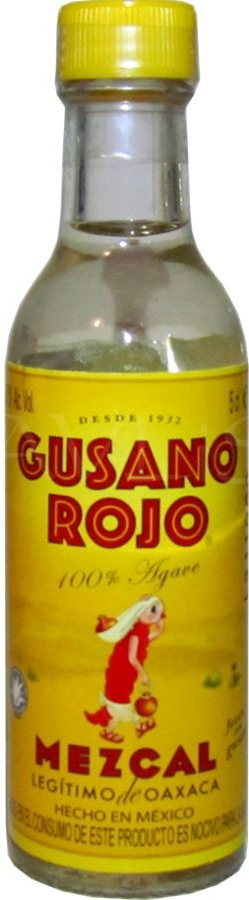 Gusano Rojo Mezcal 40% 0,05 l (holá láhev)