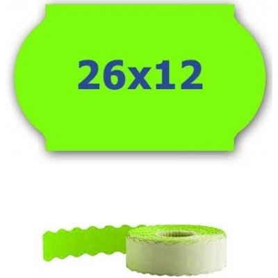 CDRmarket ETRL-26x12-green cenové etikety do kleští signální zelené 26 mm x 12 mm 900 ks – Zbozi.Blesk.cz