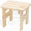 Zahradní židle a křeslo DEOKORK Masivní dřevěná zahradní stolička z borovice dřevo 22 mm