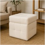 HOMESTYLING Taburet s úložným prostorem 38x38x37 cm bílá KO-NB1510850bila – Hledejceny.cz
