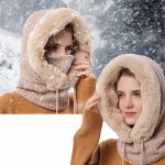 Zimní kukla s šálou na kolo lyžování – Zboží Dáma