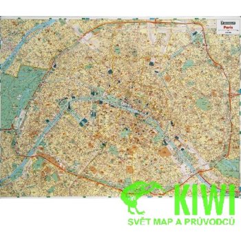 Michelin nástěnná mapa Paris 1:10 t. 100x133 cm lamino