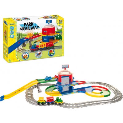 Wader Play Tracks vlak s kolejemi plast 4ks autíček 6,4m – Zboží Mobilmania