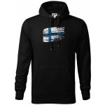 Finsko vlajka mikina Cape s kapucí černá – Zboží Dáma