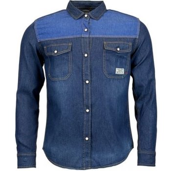 EKW pánská džínová košile s dlouhým rukávem Feiler modrá