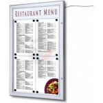 A-Z Reklama CZ Menu Board SCZ venkovní prosvětlená LED vitrína 4 x A4 – Zboží Živě