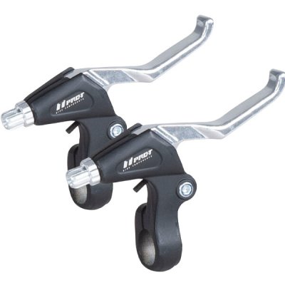 Pro-T Brzdové Páčky Tektro 14242 V-brake 2 prsté dural P+Z černostříbrné – Zboží Mobilmania