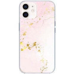 Pouzdro Appleking lesklé mramorové iPhone 11 Pro - světle růžové