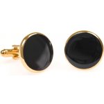 Avantgard manžetové knoflíčky Premium zlatá lesk černá 573-10067 – Sleviste.cz