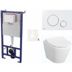Závěsný WC set SAT do lehkých stěn / předstěnová montáž + WC Vitra Integra SIKOSSINTRESU70K – Zbozi.Blesk.cz