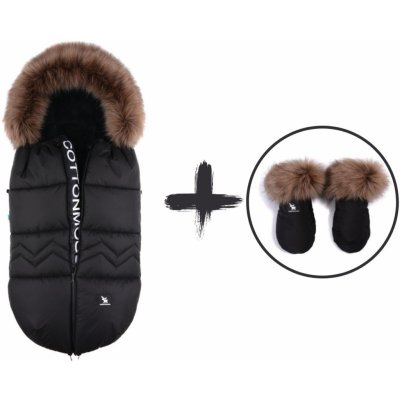 Cottonmoose Set zimní NORTH YUKON s rukavicemi Moose černý – Hledejceny.cz