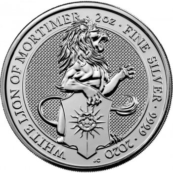 Royal Mint Stříbrná mince White Lion Queens Beasts 2020 2 oz